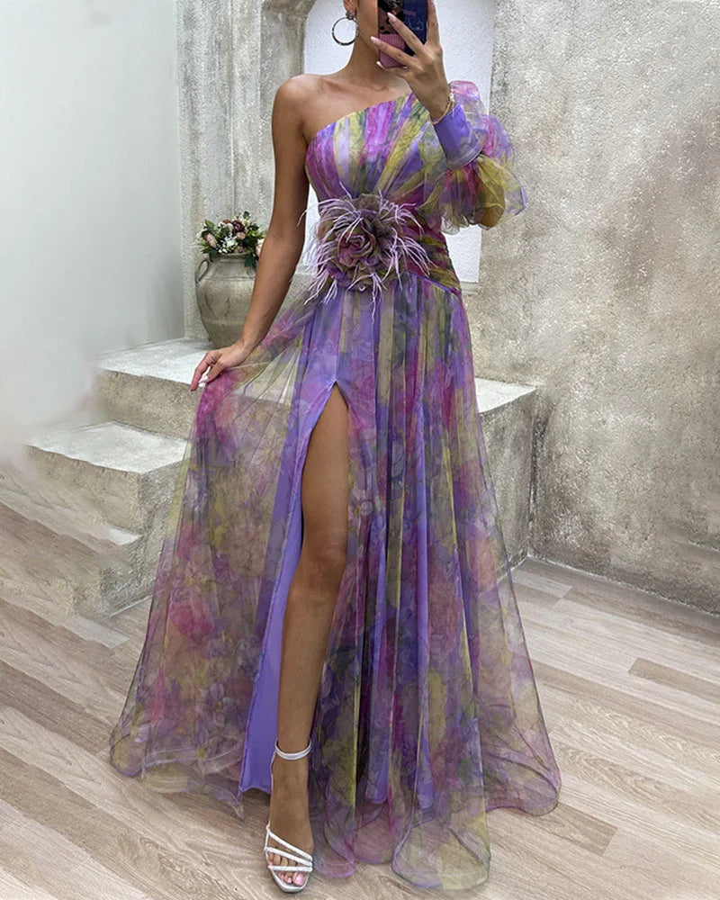 Abito Elegante Monospalla da Donna