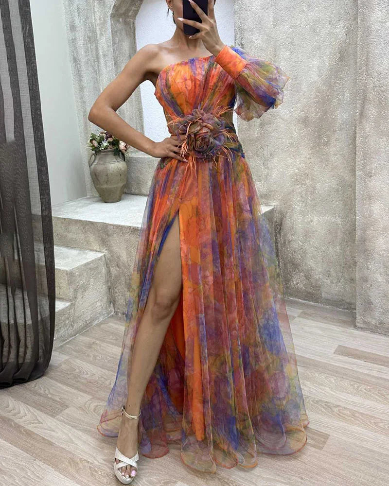 Abito Elegante Monospalla da Donna